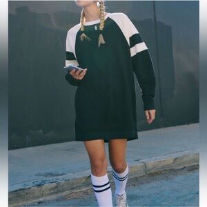 Free People FP Movement Heritage Sport Dress in Black, Size S